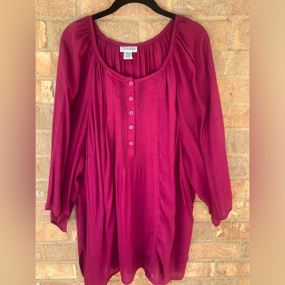 Women’s Mauve Flowy Catherine’s Tunic